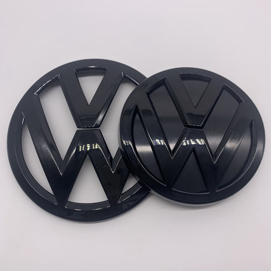 2 PCs Front Rear Car Logo Emblem Badge Replacement For VW Volkswagen 2014-2017 Golf MK7